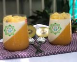 Hình bước làm 12 của món Panna cotta thơm ngon, mát bổ từ kiwi và chanh leo!