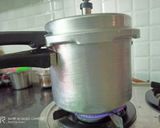 A picture of step 1 of Gujarati Vaal Nu Shaak (Lima Beans Curry).