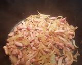 Une image de l'étape 3 de Lentilles vertes aux lardons et aux légumes.