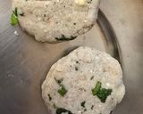 A picture of step 6 of Makhana sabudana tikki.