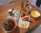 A picture of step 7 of Easy Mango Tofu Red Thai curry.