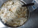 Pastel de arroz y pollo