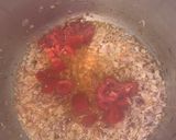 A picture of step 1 of Karelay Gosht.