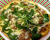 Foto del paso 4 de la receta: Torti-pizza con espinacas, queso y carne