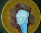 A picture of step 1 of Shish taouk.