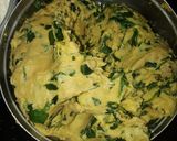 A picture of step 1 of Methi/ fenugreek paratha.
