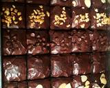 Brownies sekat langkah memasak 3 foto