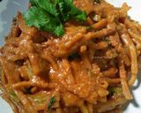 Foto langkah ke 7 dari resep Mie Gomak Siram Bumbu Kacang / Mie Caluek.