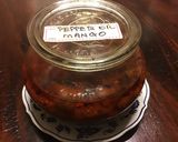 A picture of step 4 of California Farm Green Mangos Pickled in Pepper Oil.