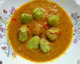 A picture of step 4 of Stuffed Pointed guard Gravy (Parwal curry).