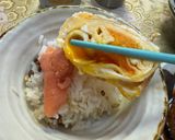A picture of step 5 of Japanese Tamagoyaki (Egg yolk special).