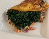 A picture of step 3 of Kale omelette.