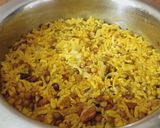 A picture of step 4 of Masoor bhat (rice) for short break recipe.