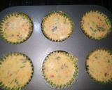 A picture of step 3 of Chicken veg muffins.