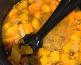 A picture of step 4 of Squash & Sweet Potato Soup with Coriander.