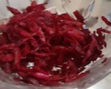 A picture of step 1 of Chuqandar raita /beetroot.