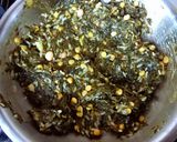 A picture of step 3 of Gongura leaves Sabji.