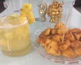 A picture of step 2 of Pineapple Punch(Non alcoholic version).