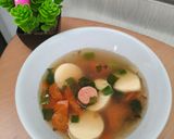 Foto langkah ke 3 dari resep Sop Tofu & Sosis.