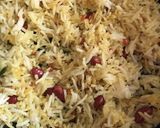 A picture of step 3 of Lemon rice.