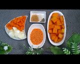 صورة لخطوة 1 من وصفة شوربة القرع الاحمر بنة ومذاق كى هبل 😋👍🥰🌹🌹