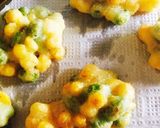 A picture of step 4 of Corn and Edamame Fritters.