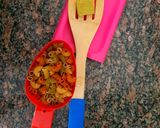 Foto del paso 1 de la receta: Ensalada con fideos "de colores"