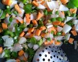 A picture of step 3 of Chessy pasta.