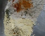 A picture of step 1 of Roasted Gram Flour Puri.