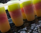 A picture of step 9 of Fresh Fruit Ice Candy / Popsicles (Frozen layered Icecream).