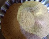 A picture of step 1 of Sattu Dosa.