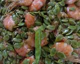 Foto langkah ke 3 dari resep Udang tumis Petai Cina🦐.