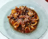 Foto langkah ke 6 dari resep Cumi Sake (Saus Kecap).