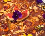 A picture of step 9 of Fig, honey and almond cake.