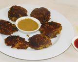 A picture of step 5 of Quinoa-mung veggie cutlets.