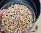 Foto del paso 1 de la receta: Pan bajo de lentejas y trigo sarraceno ambos en grano 🌾 sin harina ni levadura, larga fermentación