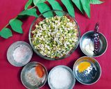 A picture of step 1 of CHERUPAYAR THORAN(sprouts delight).