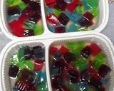 عکس مرحله 8 از دستور ژله رنگینی خرده شیشه نگین
