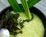 Hình bước làm 2 của món Cháo lá dứa