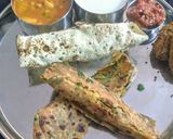 A picture of step 4 of Methi prathas.