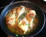 Foto del paso 4 de la receta Jamoncitos de pollo en salsa de almendras con patata frita