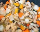 Sweet soy-sauce boiled vegetables with chicken recipe step 9 photo