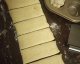 A picture of step 3 of Cinnamon rolls.