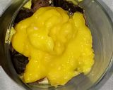 A picture of step 11 of Sesame and Oreo biscuit custard.