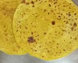 A picture of step 7 of Puran Poli.