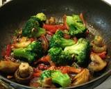 Tonhal steak, brokkoli rizs, sült zöldségek, egresmártás recept lépés 3 foto