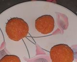 A picture of step 6 of Papaya ladoo Low calorie Motichur ladoo.