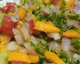 A picture of step 4 of Mango salsa.