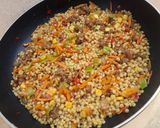 A picture of step 5 of Pearl Couscous (Plomb) Stir fry.