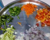 A picture of step 1 of Veggies Moog,urad dal omelette dosa.